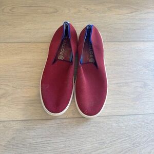 Rothy's The Original Slip-on Sneaker In burgundy 8.5